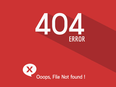 404 Error file not found on website page