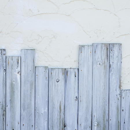 White wood plank wall texture backgroundの写真素材
