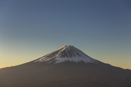Mount Fuji with snow cap. Japanの写真素材