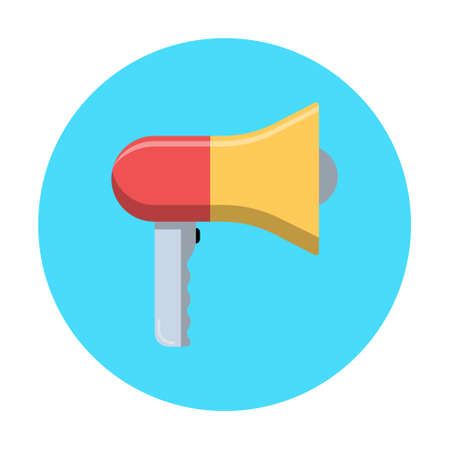 Shout icon vector illustration in flat style on isolated background.のイラスト素材