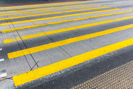 crosswalk in hong kongの写真素材