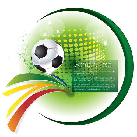 Football with backgoundのイラスト素材