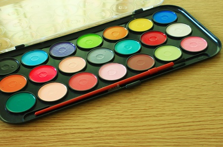 watercolor tray