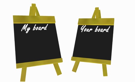 blackboard note for you and me の写真素材