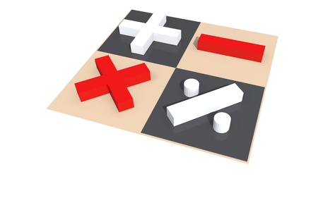 the illustrate symbols of calculation の写真素材