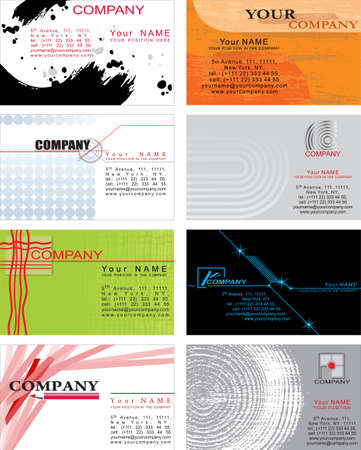 Set of business cards. Just paste your name!のイラスト素材