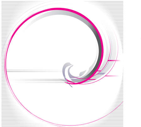 Magazine page template with pink and gray curves.のイラスト素材