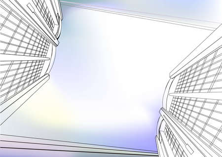 Architectural background, scalable vector graphics, format is enclosedのイラスト素材