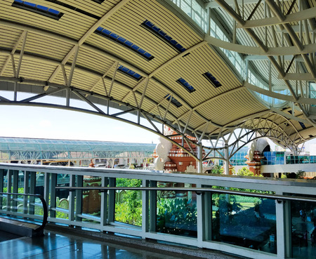 BALI, INDONESIA - MAY 18, 2017 Denpasar International Airport or Ngurah Rai International Airport, is the main airport in Bali, located 13 km south of Denpasar.のeditorial素材