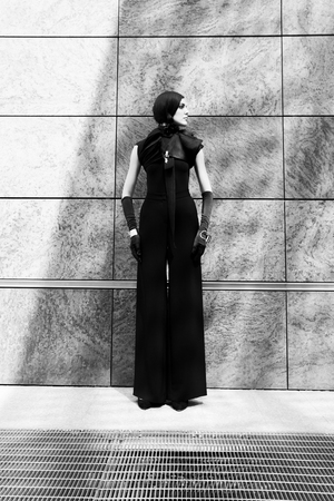 ITALY, Lombardy, Milan 12 April 2014 / woman fashion Italian campaign. For a line of made in Italy knitwear clothes.のeditorial素材