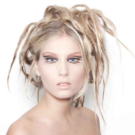 ITALY, Friuli Venezia Giulia, Trieste November 1 trick Italian Campaign 2011 / woman for a makeup brandのeditorial素材