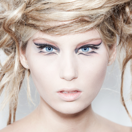 ITALY, Friuli Venezia Giulia, Trieste November 1 trick Italian Campaign 2011 / woman for a makeup brandのeditorial素材