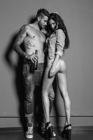 ITALY, Friuli Venezia Giulia, Trieste, 09 July 2014 / woman fashion Italian campaign. For a line of jeans made in Italy.のeditorial素材