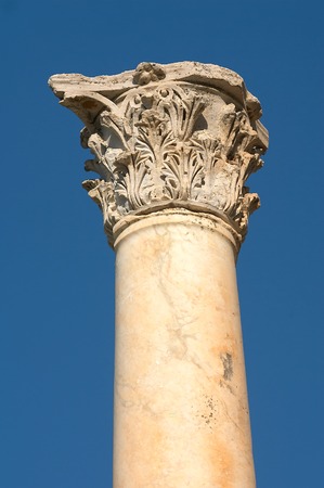 Column on a background of the skyの写真素材