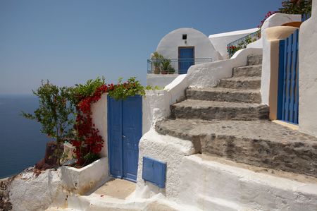 Holtel Santorini Greeceの写真素材