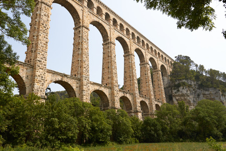 Ancient aqueduct Roquefavour in Provenceの写真素材