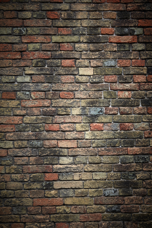 Brick wall old exteriorの写真素材