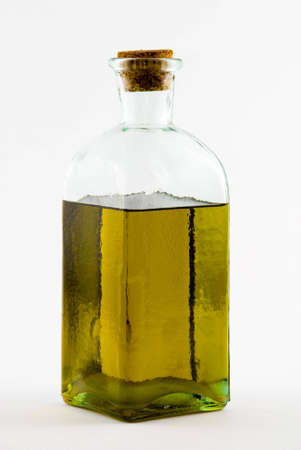 A bottle of olive oil.の写真素材