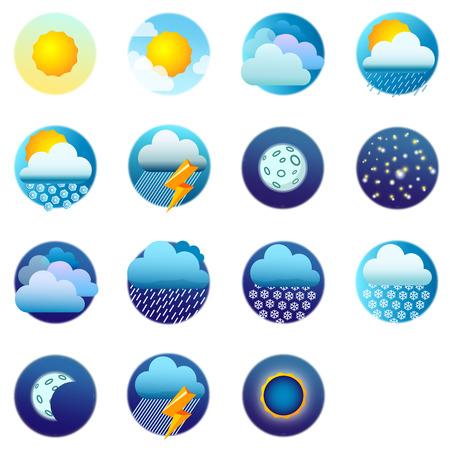 Weather forecast. Vector illustration Eps10 fileのイラスト素材