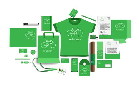 Corporate identity of the company. Stock vector mockup set. Template design elements company....