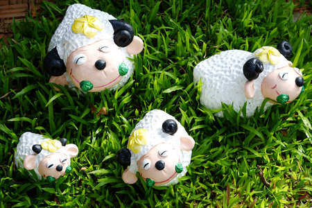 Sheep molded figureの写真素材