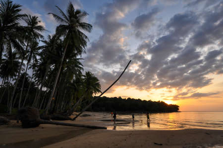Sunset with seascape in Koh Kood, Trat province, Thailand