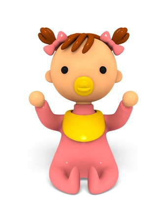 Baby to sit upの写真素材