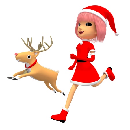 Santa Girlの写真素材