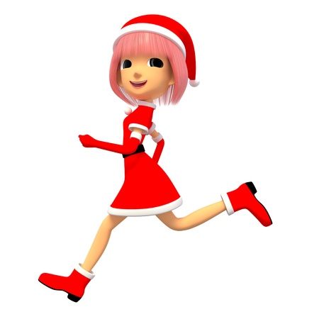 Santa Girlの写真素材