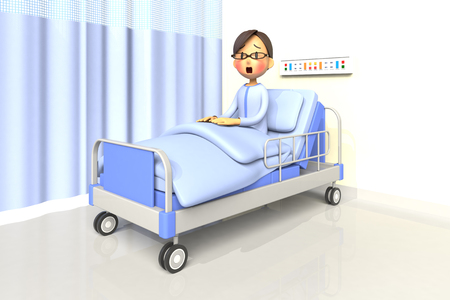 man in the hospitalの写真素材
