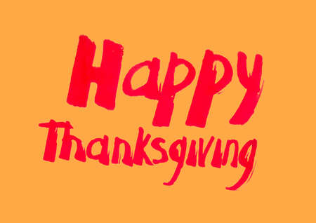 Hand written lettering Thanksgivingのイラスト素材
