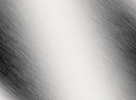 Metal background or texture of brushed steel plate with reflections Iron plate and shiny