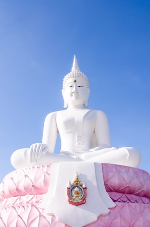 Buddha statue in nice skyの写真素材