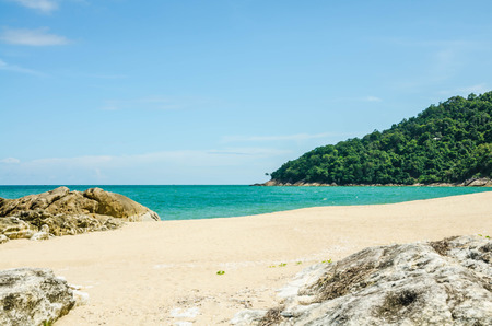 Sea and suny beach in Thailand nature viewの写真素材