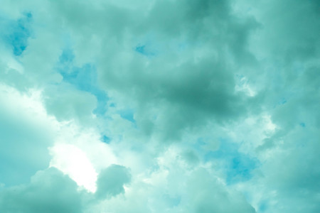 artistic soft cloud and sky with grunge paper textureの写真素材