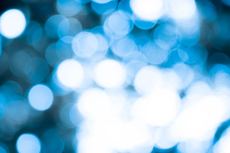 Blue bokeh abstract light backgroundの写真素材
