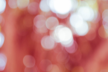 Blur red leaves with bokeh, abstract background