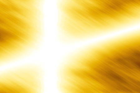 Yellow bright background with reflectionの写真素材