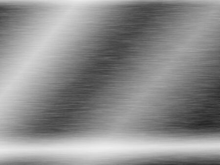 metal, stainless steel texture background with reflectionの写真素材