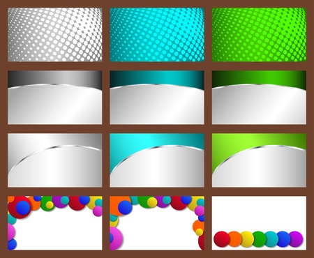 Set of backgrounds for business or credit cardsのイラスト素材