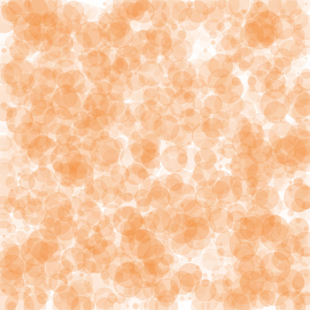 Abstract background made of big and small orange circlesのイラスト素材