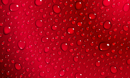 Background of water droplets on the surface in red colorsのイラスト素材