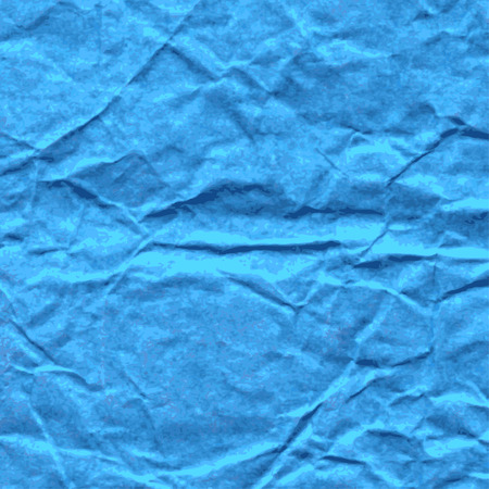 Background of square sheet of blue crumpled paperのイラスト素材
