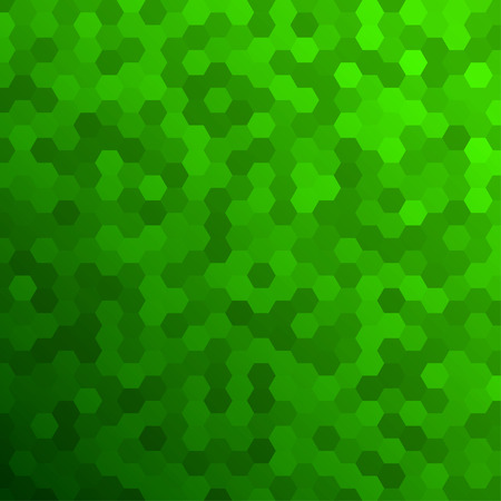 Abstract background made of small green hexagonsのイラスト素材