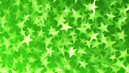 Abstract background of small stars in green colorsのイラスト素材