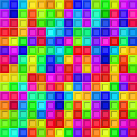 Abstract background or seamless pattern of colored tiles with square holesのイラスト素材