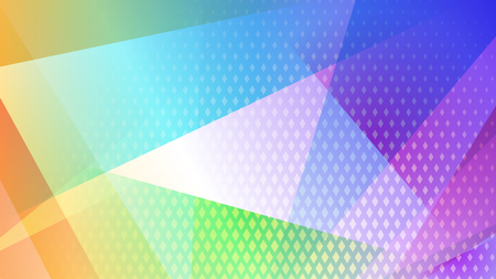 Abstract colored background of lines, polygons and halftone dotsのイラスト素材