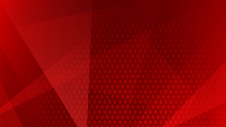 Abstract background of lines, polygons and halftone dots in red colorsのイラスト素材