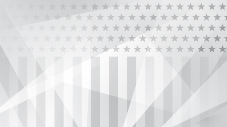 Independence day abstract background with elements of the American flag in gray colorsのイラスト素材