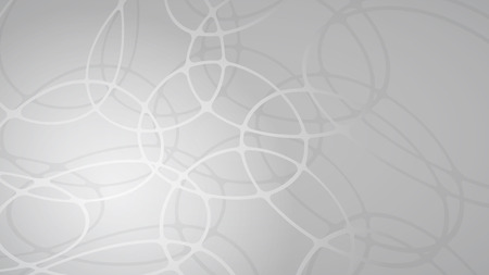 Abstract background of intersecting circles with shadows in gray colorsのイラスト素材